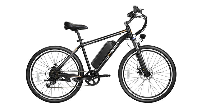 Jasion EB5 26" Electric Mountain Bike – 500W Peak Motor, 360Wh Removable Battery, 7-Speed, 40-Mile Range, Front Suspension