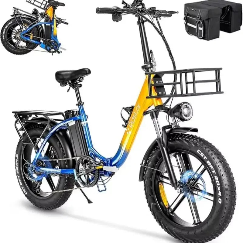 Ridstar 750w and 1000W Step Through Foldable Cruiser Electric Bike