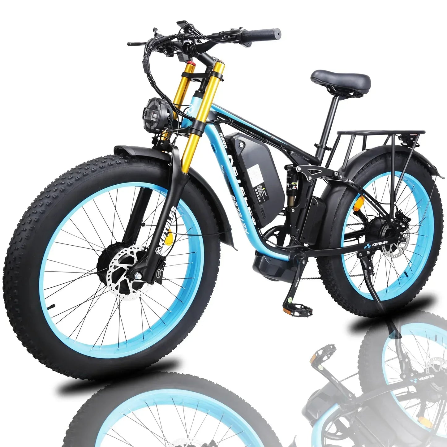 Keteles K800 2000W Fat Tire Bike Electric Mountain Bike - 2 Power Options Available!