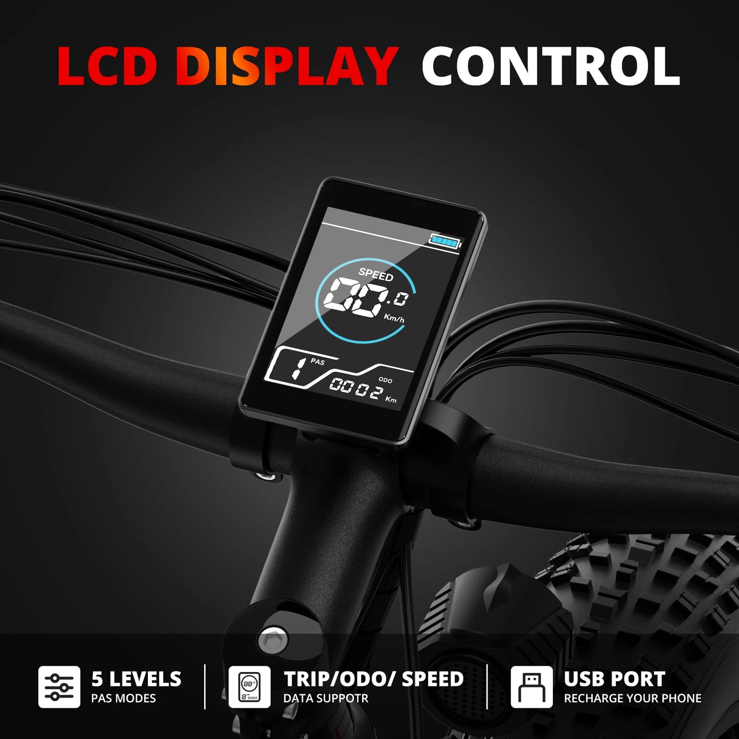 AMYET 1000w EB26 Fat Tire Hight Performance Electric Mountain Bike