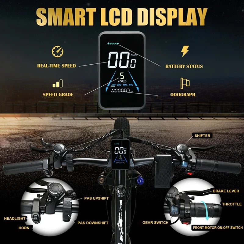 Keteles K800 2000W Fat Tire Bike Electric Mountain Bike - 2 Power Options Available!