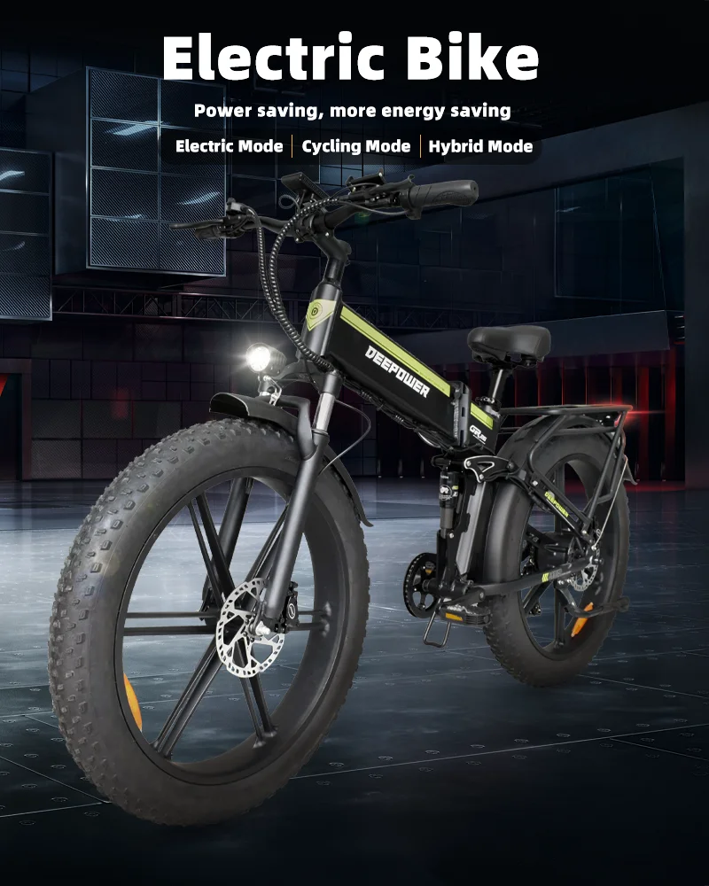 DEEPOWER H26PRO 2000W Fat Tire Folding Electric Mountain Bike