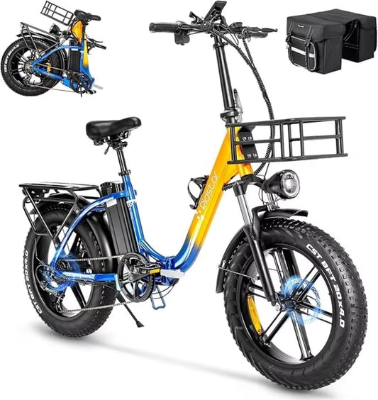 Ridstar 750w and 1000W Step Through Foldable Cruiser Electric Bike